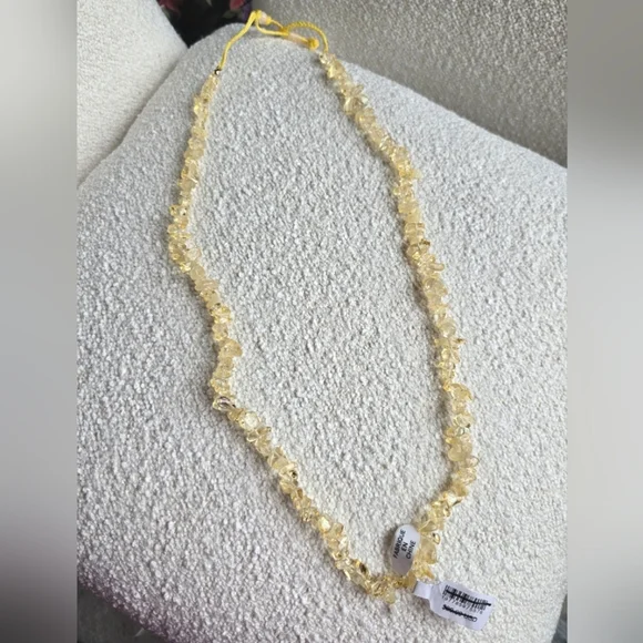 NWT! Free People, Single Strand Beaded Necklace, Citrene -NEW! - Picture 3 of 9